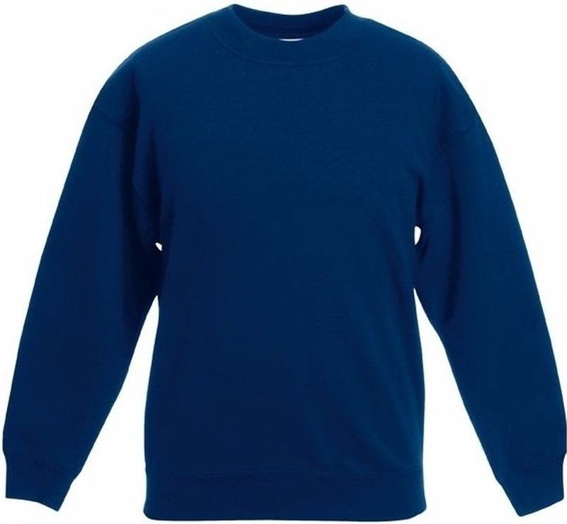 Fruit of the Loom - Kinder Classic Set-In Sweater - Blauw
