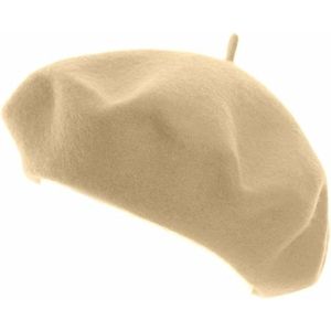 Beige baret voor dames