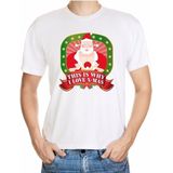 Foute kerst shirt wit - player Kerstman - this is why I love x-mas - voor heren