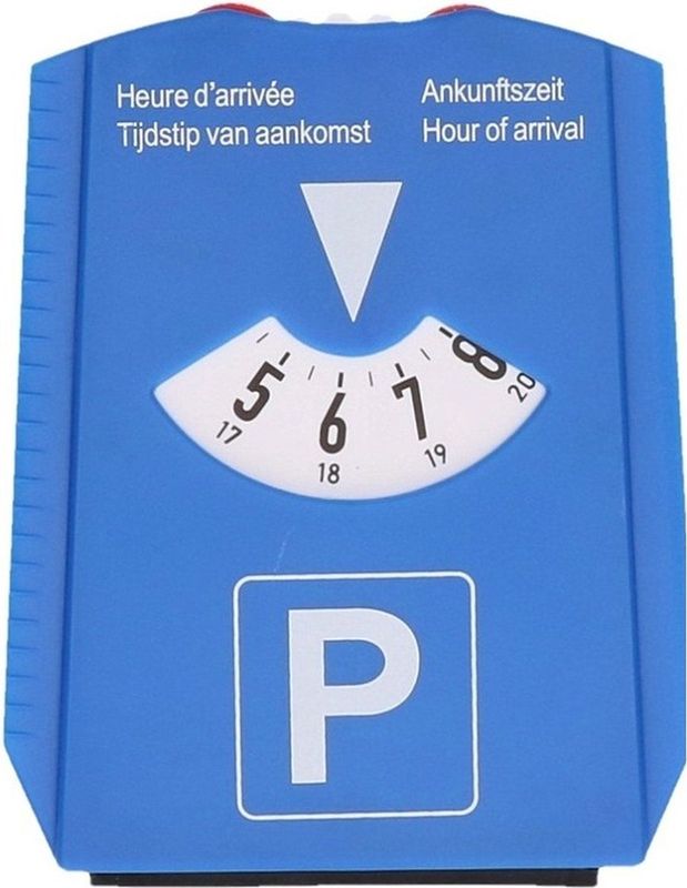 ProPlus - Luxe Parkeerschijf - Blauw - 12 x 15 cm - Met IJskrabber