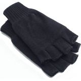 Zwarte Thinsulate vingerloze handschoenen voor dames en heren - Unisex