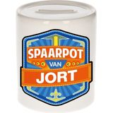 Kinder spaarpot voor Jort - keramiek - naam spaarpotten