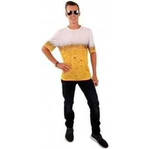 T-shirt - Bier Print - Multi - Polyester