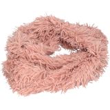 Pluche col sjaal roze 80 cm voor volwassenen
