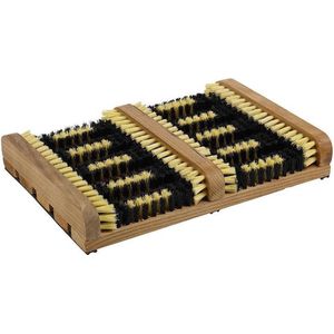 Houten schoenveger / borstelmat voor schoenen 35 cm - voetenveger / schoenveegmatten / deurmatten