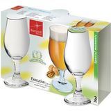 3x speciaalbier glazen - 375 ml - tulpvormige bierglazen