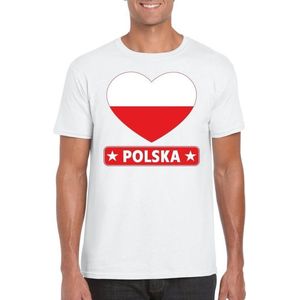 I love Polen t-shirt wit heren