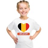 I love Belgie t-shirt wit kinderen