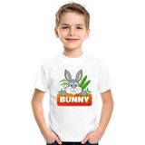 Bunny het konijn - T-shirt - Wit - Kinderkleding