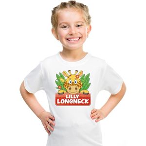 Lilly Longneck - T-shirt - Wit - Kinderkleding
