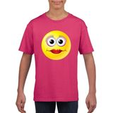 emoticon emoticon t-shirt diva roze kinderen 110 116