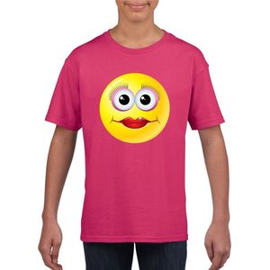 emoticon emoticon t-shirt diva roze kinderen 110 116