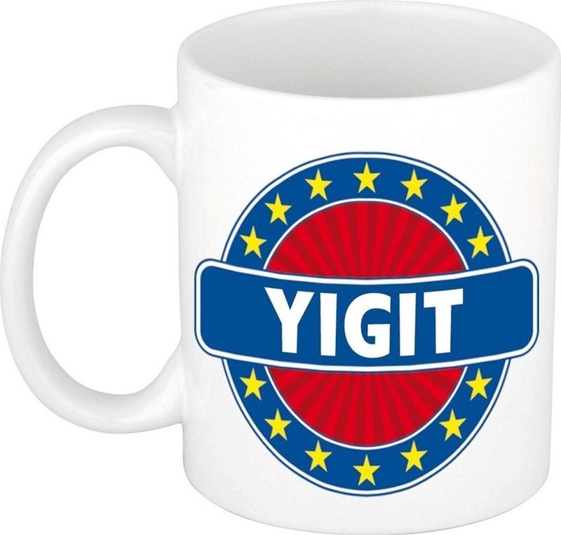 Yigit naam koffie mok / beker 300 ml  - namen mokken