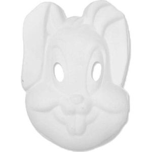 Kartonnen masker konijntje/haasje - Hobbybasisvoorwerp