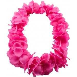 6x Neon roze hawaii krans