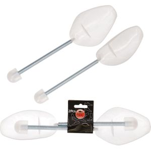 Wit - Schoenspanners - Kunststof - Set van 6