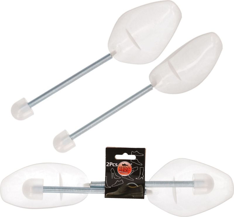Wit - Schoenspanners - Kunststof - Set van 6