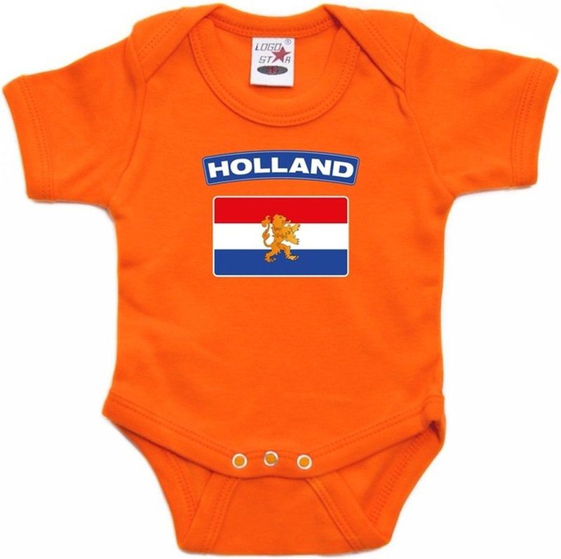 Bellatio Decorations - Rompertje - Oranje - Hollandse Vlag - Baby