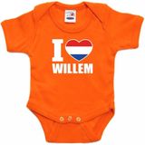 Koningsdag - I Love Willem - Rompertje - Oranje - Babykleding
