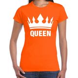 Koningsdag koppel King Queen t-shirt oranje