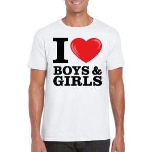 I love boys & girls t-shirt wit heren M