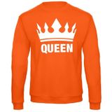 Oranje Koningsdag Queen sweater dames 2XL