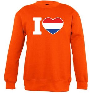 Oranje I love Holland sweater kinderen (/)