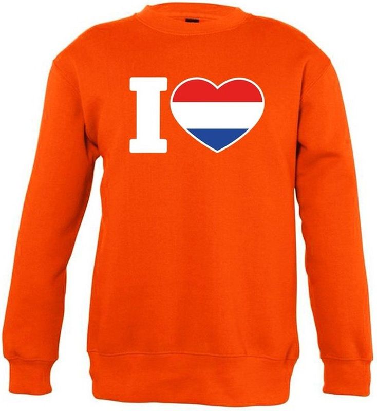 Oranje I love Holland sweater kinderen (/)