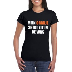 Mijn oranje shirt zit in de was t-shirt zwart dames