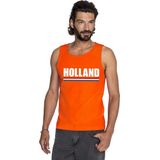Oranje Holland supporter tanktop shirt singlet heren