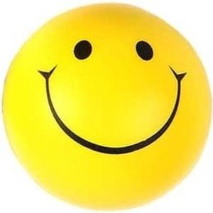 10x Rond stressballetje smiley face