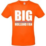 Oranje Big Holland fan grote maten shirt heren - Oranje Koningsdag Holland supporter kleding