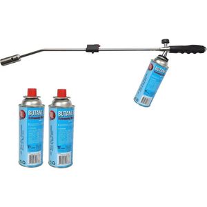 Onkruidbrander / onkruidverdelger inlusief 3 gasbussen - 76 cm