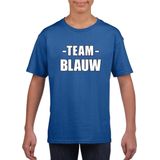Bellatio Decorations - Team Blauw - Shirt - Katoen - Voor Kinderen