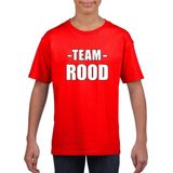 Sportdag team rood shirt kinderen 110 116