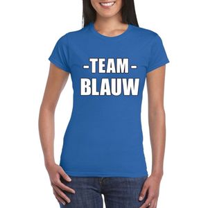 Sportdag team blauw shirt dames