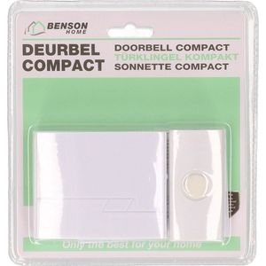 Compacte draadloze deurbel - 16 melodieen - 30 meter bereik - deurbellen draadloos