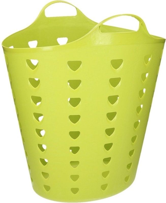 Groene wasmand flexibel 60 liter - 47 x 50 cm