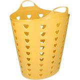 Flexibele wasmand - kunststof - 60L - geel - D38 x H47 - kuip
