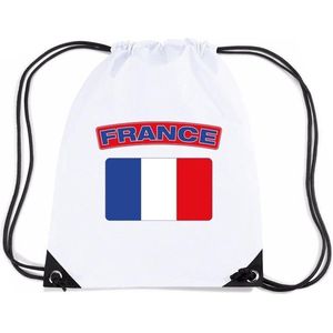 Nylon sporttas Franse vlag wit