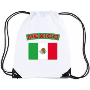 Nylon sporttas Mexicaanse vlag wit