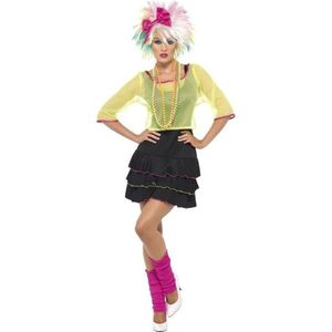 Jaren 80/80s popster verkleed kostuum/jurk voor dames - Carnavalskleding 1980s eighties thema - Madonna verkleedoutfit 40/42