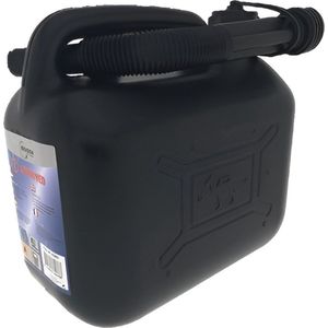 Jerrycan - kunststof - voor brandstof - 5 liter - zwart