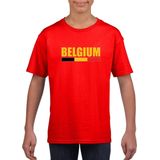 Bellatio Decorations - Belgium - Supporter Shirt - Rood - Kinderen