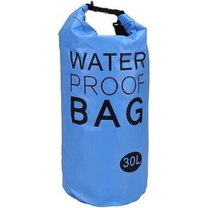 Waterdichte tas blauw 30 liter - Strandtassen