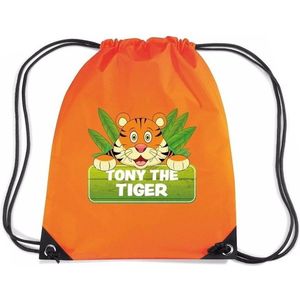 Tony the Tiger tijger rugtas / gymtas oranje voor kinderen - Gymtasje - zwemtasje
