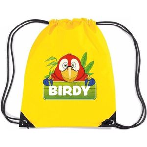 Birdy de Papegaai rugtas / gymtas geel voor kinderen - Gymtasje - zwemtasje
