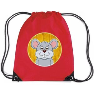 Muizen rugtas / gymtas rood voor kinderen