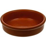 4x Creme brulee schaaltjes terracotta 12 cm - Hapjes schaaltjes - Tapas schaaltjes