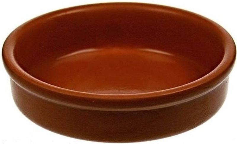 4x Creme brulee schaaltjes terracotta 12 cm - Hapjes schaaltjes - Tapas schaaltjes